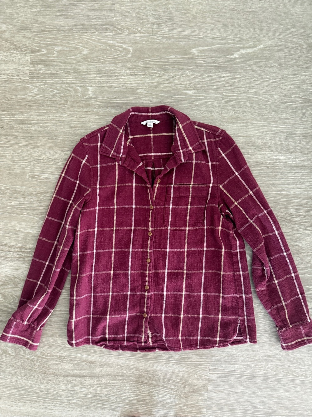 LL Bean Women’s Signature Heritage Textured Flannel Shirt, Plaid